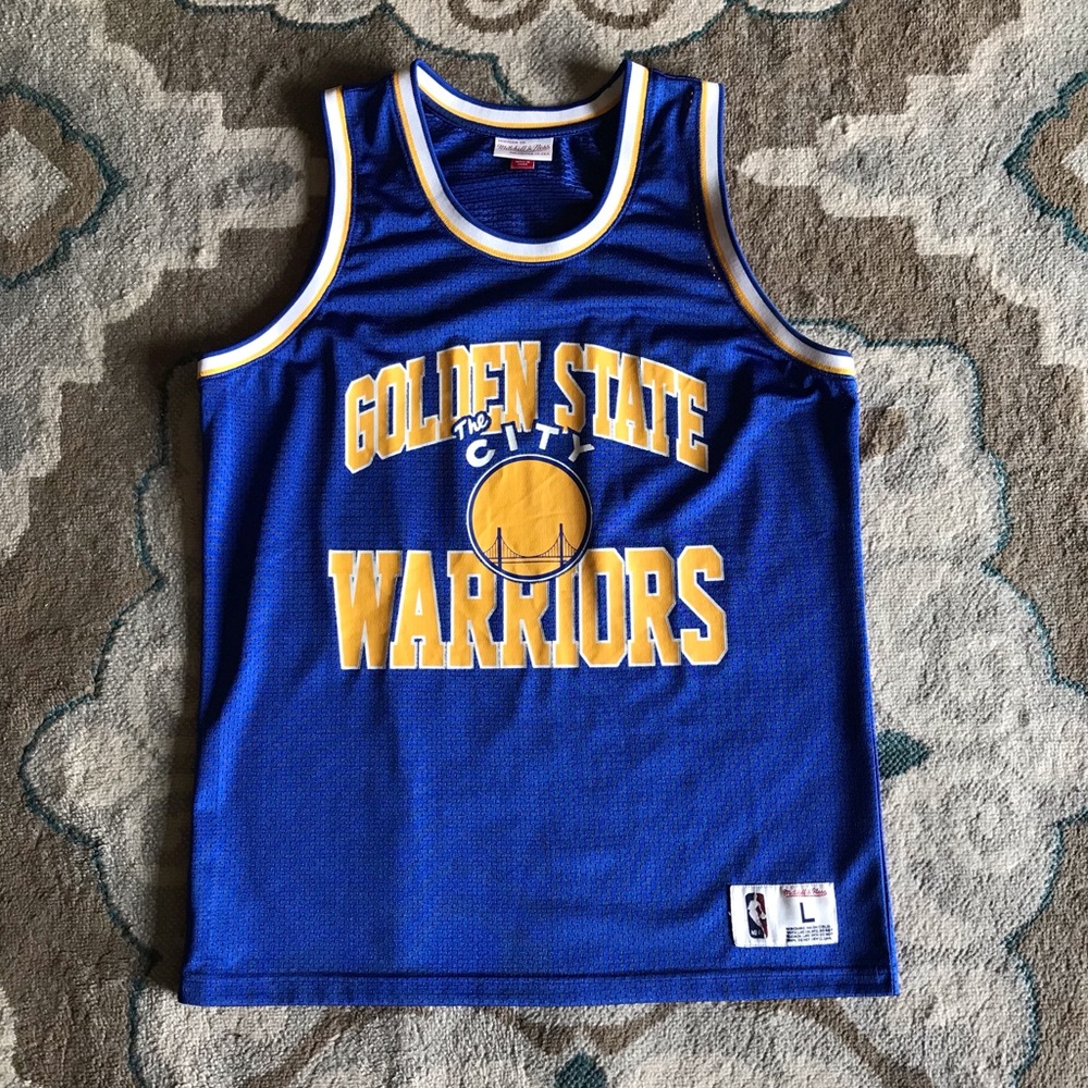 Mitchell Ness Golden State Warriors jersey large